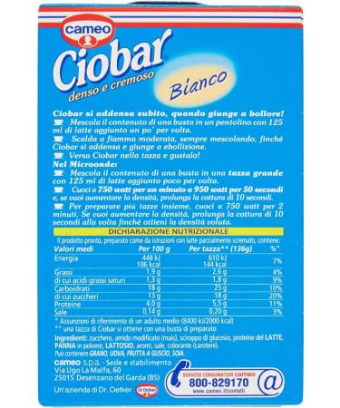 Cameo - Ciobar White 105 g - Buy Online on GoSupps.com