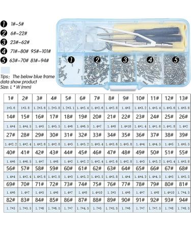 Professional 550-Piece Reading Glasses Repair Set - Screwdrivers Tweezers Multi-Tool Nose Pads & More - Blue Unit Size - Buy Online on GoSupps.com