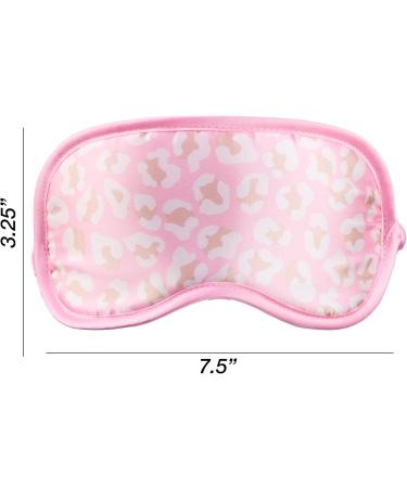 Forever 21 Sleep Mask - Dual Sided Comfort | Pink Leopard Print | Furry & Satin | Ultimate Rest & Rejuvenation - Shop Internationally - Buy Online on GoSupps.com