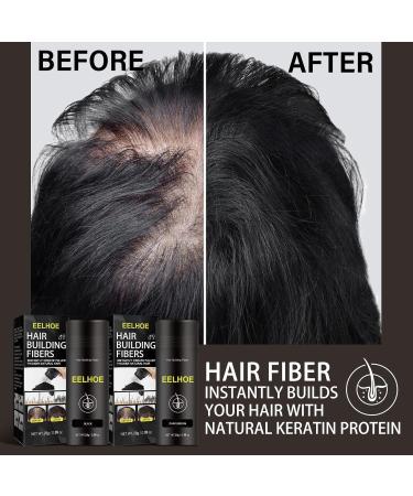 JasCherry Hair Fibers for Thinning Hair Unisex Waterproof Undetectable Instantly Natural Conceals Thicken Thinning Balding Hair Areas Hairline in 15 Sec Look Younger for Men & Women 28g*2 C1 - Buy Online on GoSupps.com