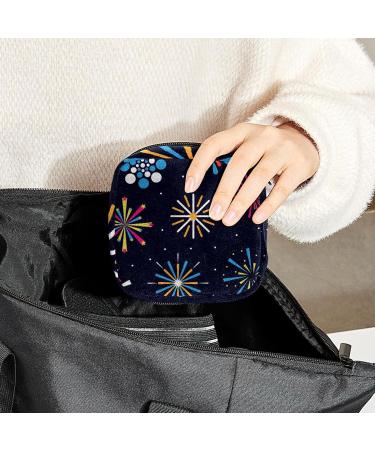 Fireworks Sanitary Napkin Storage Bag - Multi-Colored Portable Period Pouch for Women and Teen Girls - Buy Online on GoSupps.com