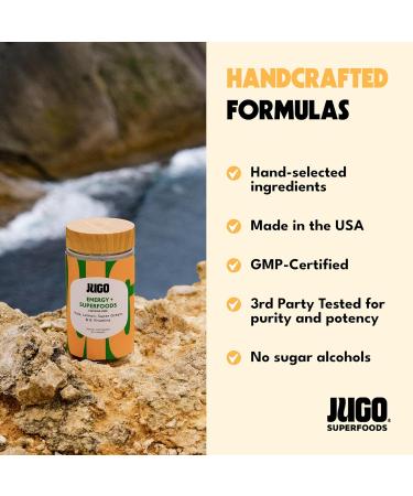 JUGO Energy + SUPERFOODS Vitamin B12 Gummies with Kale & Super Greens Caffeine-Free Pre-Workout Energy Gummies Vegetarian-Friendly Gelatin-Free and Gluten-Free Non-GMO Made in USA 40 Count - Buy Online on GoSupps.com
