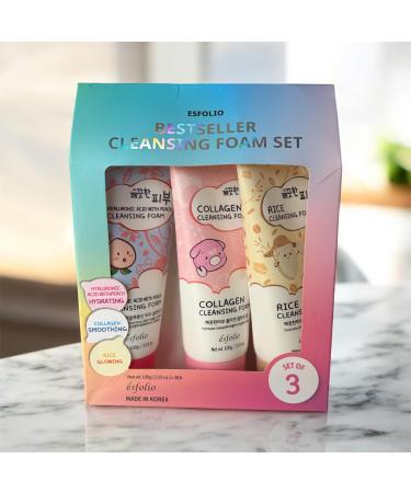 esfolio Cleansing Foam Set 3 Count 3.53 oz Each