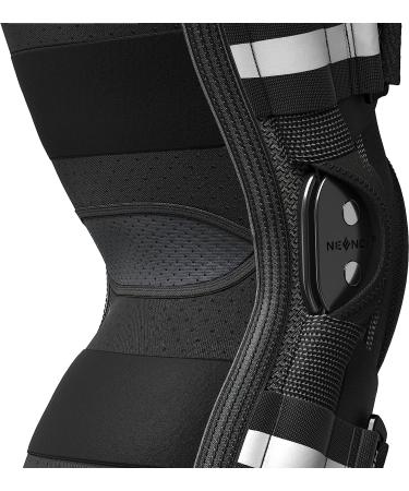 NEENCA Adjustable Knee Bandage - Relieve Joint Pain Arthritis & Support with Hinge & Stabilizers - XL Size - Buy Online on GoSupps.com