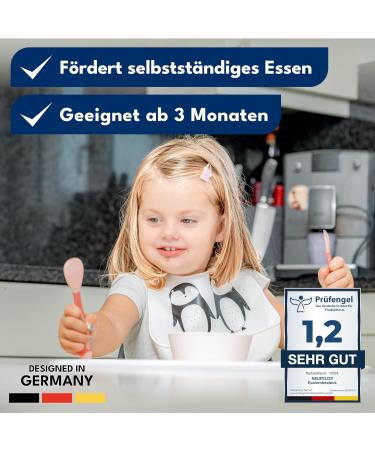 Buy NEUFELD Children's Cutlery Set - Dishwasher-Safe Pink Includes FREE Box & Recipes - Perfect for 3+ Months - Buy Online on GoSupps.com