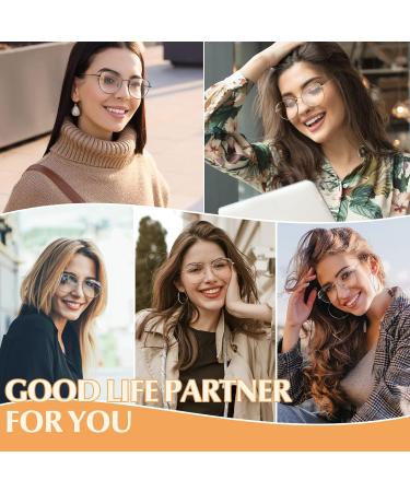 LINVO Women's Cat Eye Glasses - Classic Vintage Metal Frame Non-Prescription Black Glasses for Stylish Looks - Buy Online on GoSupps.com