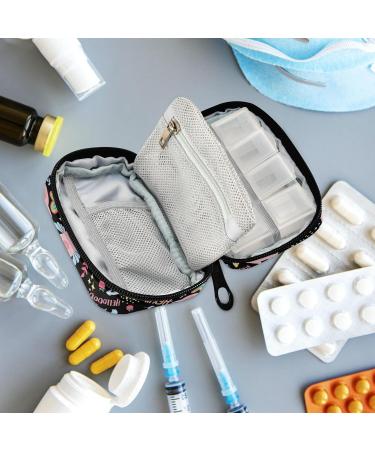 Fustylead Travel Pill Organizer Case - Zipper Purse with Removable Weekly Pill Box for Vitamins & Supplements (Pigs) - Perfect for International Shipping - Buy Online on GoSupps.com