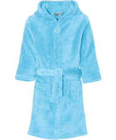 Playshoes Unisex Children's Fleece Bathrobe Dressing Gown 122-128 blue