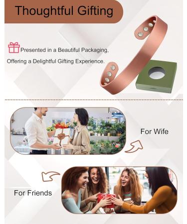 7 Wide Copper Bracelets for Men - Arthritis Joint Pain Relief Health Jewelry Gift | Shop Internationally - Buy Online on GoSupps.com