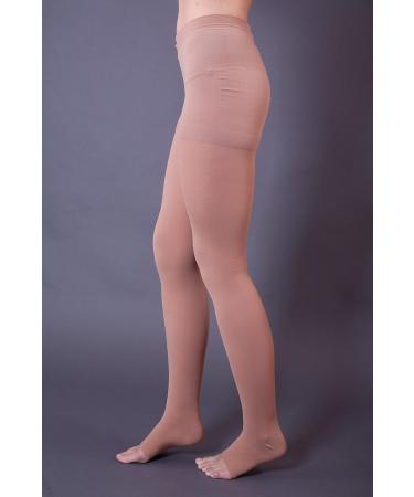 Buy Class 3 Compression Tights AT - Open Toe Support Tights Size 6 Beige | Shop Internationally - Buy Online on GoSupps.com