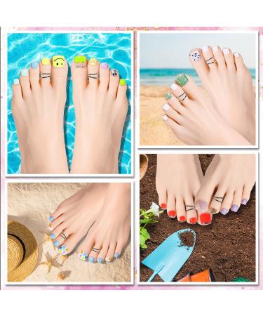 AIMeili 550 Pieces Clear Transparent False Toe Nails - Full Cover Artificial Toenail Tips with Storage Box - Buy Online on GoSupps.com