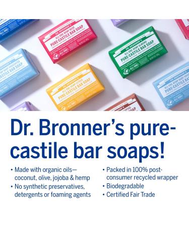 Dr. Bronner's Baby Unscented Pure-Castile Bar Soap 5 oz 12-Pack - Organic & Gentle for Sensitive Skin - Vegan & Biodegradable - Buy Online on GoSupps.com