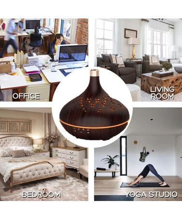 Aromatherapy Humidifier & Essential Oil Diffuser - Perfect Gift for Teens Adults & Seniors - Wood Grain Design - Buy Online on GoSupps.com