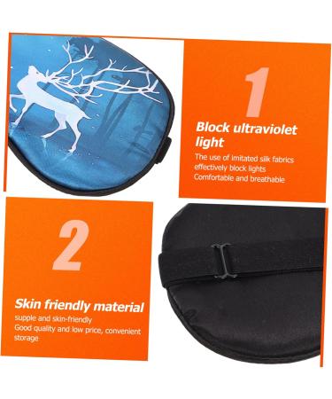Angoily 2pcs Silk Imitation Eye Mask - Adjustable Travel Sleep Masks for Ultimate Comfort - Buy Online on GoSupps.com