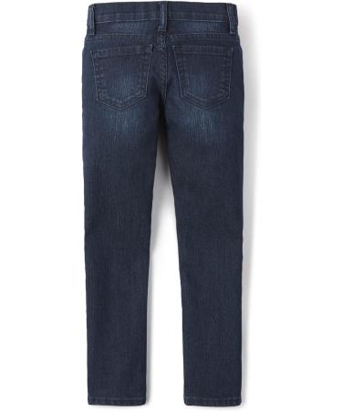 Children's Place Boys Stretch Straight Jeans 18 Plus - Dark Destroyed Nit Wash - Buy Online on GoSupps.com
