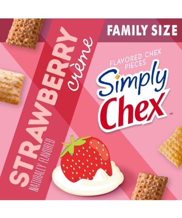 Buy Simply Chex Strawberry Cr me Snack Mix Family Size - 13.5 OZ | Delicious International Shipping - Buy Online on GoSupps.com
