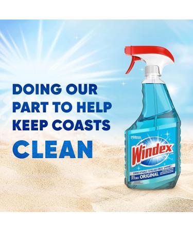 Windex Glass Cleaner Spray - Original Blue, 23oz - Eco-Friendly Coastal Plastic - Buy Online on GoSupps.com