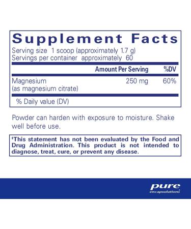Pure Encapsulations Magnesium Powder - Supports Cardiovascular & Muscle Function | 3.7 oz - Buy Online on GoSupps.com