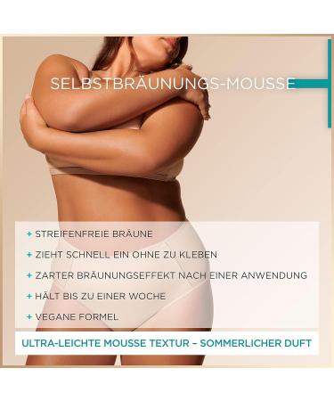 Garnier Self-Tanning Mousse - Nourishing & Stain-Free 200ml | Ambre Solaire Natural Bronzer for a Natural Tan | International Shipping Available - Buy Online on GoSupps.com