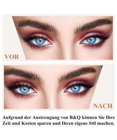 72 PCs B & Q DIY Eyelashes - Reusable Wispy Fluffy Individual Eyelash Extensions for Beginners (C-14 mm) - Perfect for Home Use - Buy Online on GoSupps.com