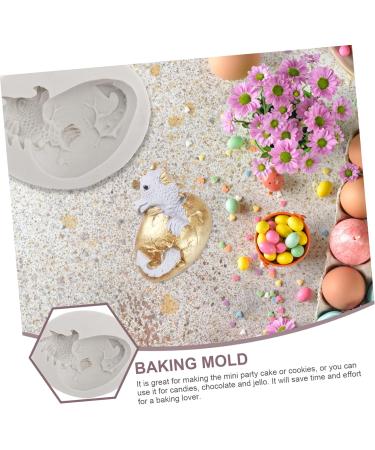Tofficu 3pcs Easter Baking Mold Chocolate Mould Silicone Candle Mold Candle Molds Easter Jelly Easter Egg Mold Silicone Molds Easter Dessert Clay Molds Easter Snack White Decorations Cake - Buy Online on GoSupps.com