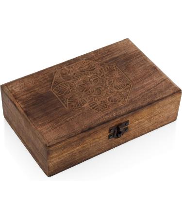 Great Birthday Gift Ideas Handmade Decorative Wooden Jewelry Box Jewelry Organizer Keepsake Box Treasure Chest Trinket Holder Watch Box Storage Box Housewarming Gifts Women - Buy Online on GoSupps.com
