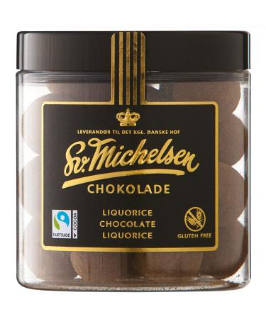 SV.Michelsen chocolate liquorice with chocolate licorice - 150g - royal Danish court supplier gluten -free liquorice with chocolate Danish chocolate Gourmet Lakritz balls sweets gift - Buy Online on GoSupps.com