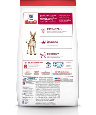 Hill's Science Diet Adult 1-6 Chicken & Barley Dry Dog Food 15lb - Pack of 1 - Buy Online on GoSupps.com