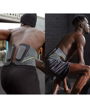 DRK INNOTECK Back Support Brace Belt - Ergonomic Back Pain Relief for Men & Women with 6:1 Pulley System | Large Seamless Knitted Design - Buy Online on GoSupps.com