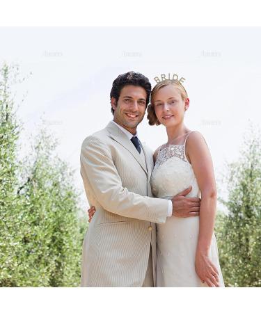 AUEAR Rhinestone Bride Headband - Elegant Golden Bride Crown for Bachelorette Party - 1 Count - Buy Online on GoSupps.com