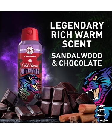 Old Spice NightPanther Body Spray for Men 5.1 Oz (Pack of 3) Nightpanther 5.1 Ounce (Pack of 3) - Buy Online on GoSupps.com