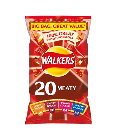 Walkers Meaty Multipack Crisps 20 x 25 g