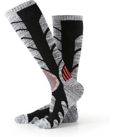XIKUN Ski Socks - High Performance Winter Sport Socks - Men 4-12 Women 5-13 - Assorted Colors - 3 Pairs - Buy Online on GoSupps.com