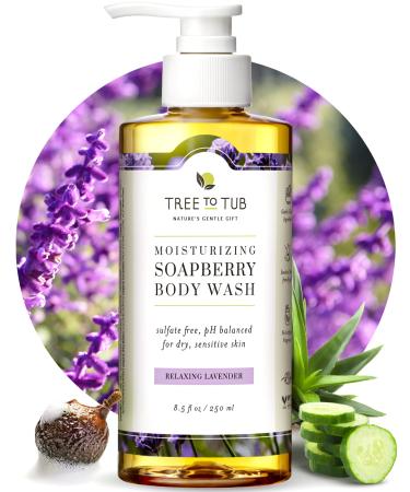 Tree to Tub Lavender Body Wash for Sensitive Skin & Dry Skin - pH Balanced Moisturizing Body Wash  Hydrating Sulfate Free Vegan Body Soap for Women & Men w/Organic Shea Butter  All Natural Aloe Vera Lavender 8.5 Fl Oz (P... - Buy Online on GoSupps.com