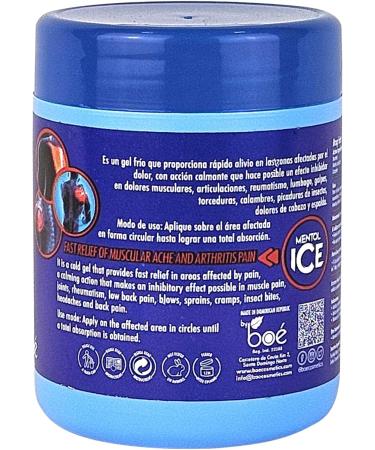 Mentol Ice Cold Gel 8 oz Pain Relief Gel for Muscles & Joints Fast-Acting Analgesic for Arthritis Back Pain Cramps Sprains & Headaches Non-Greasy & Quick Absorption - Buy Online on GoSupps.com