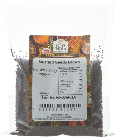 Old India Mustard Seeds Brown 250g 250 g (Pack of 1)