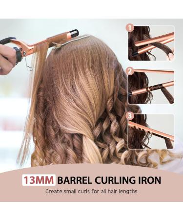 Hyadry 13mm Ceramic Curly Winder - Antistatic Tourmaline Curling Rod & Adjustable Temperature Curler - Buy Online on GoSupps.com