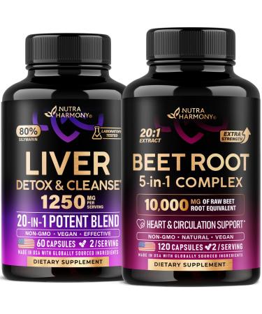 NUTRAHARMONY Liver Support & Beet Root Capsules