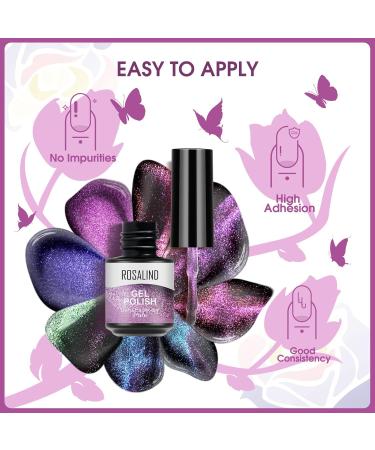 Shop Rosalind UV Magnetic Gel Nail Polish Set - Glitter Shellac & Cat Eye Soak Off - International Shipping Available - Buy Online on GoSupps.com