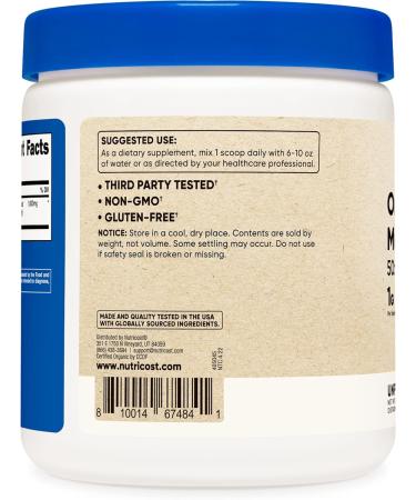 Nutricost Organic Turkey Tail Mushroom Powder 8 oz - 50:1 Extract, Gluten-Free, Non-GMO, Vegetarian Friendly - Buy Online on GoSupps.com