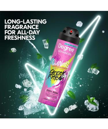Degree Men’s Antiperspirant Deodorant Spray Giannis Antetokounmpo 72H Sweat & Odor Protection - Cool Rush - 3.8 Oz - Pack Of 4 - Buy Online on GoSupps.com