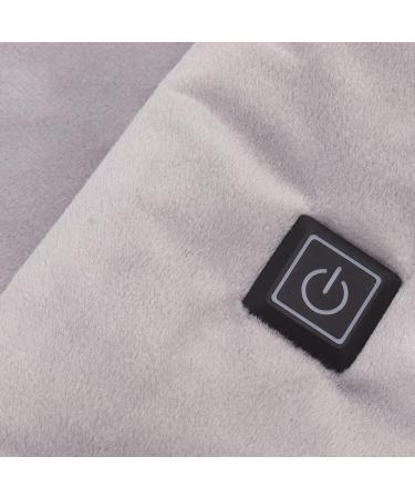 LKPomi USB Heating Scarf - Smart Heated Neck Wrap | 3 Gears 25 to 45 | Cotton & Carbon Fiber Electric Neck Warmer for Winter Trips (Gray) - Buy Online on GoSupps.com
