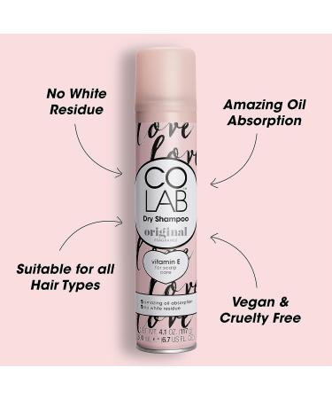 COLAB Mini Dry Shampoo Original 50ml 6 Pack - No White Residue No Fuss All Hair Types Fresh Scent - Buy Online on GoSupps.com