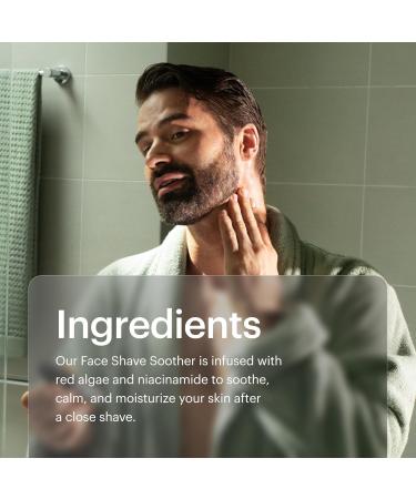 MANSCAPED Face Shave Soother Men's Aftershave Serum Infused with Red Algae Menthyl Lactate & Vitamin B3 for Cooling Soothing & Hydration Vegan Paraben-Free 28ml 0.94 Fl Oz (Pack of 1) - Buy Online on GoSupps.com