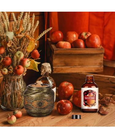 SALUBRITO Spiced Cider Essential Oil 120ml - Pure & Natural Aromatherapy Oil for Diffuser, Skin, Headache Relief, Sleep - Strong Scent for Candle & Soap Making - Buy Online on GoSupps.com
