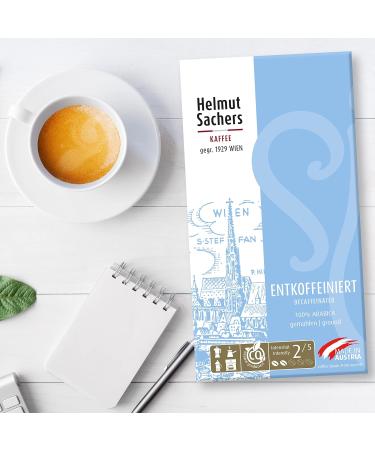 Helmut Sachers Decaffeinated Coffee 500g - 100% Arabica Ground Intensity 2/5 | International Shipping Available - Buy Online on GoSupps.com