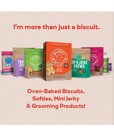 Buddy Biscuits Grain-Free Dog Treats - Soft Grilled Beef (5oz) | Healthy, USA-Made, No Wheat, Corn, or Soy - Buy Online on GoSupps.com
