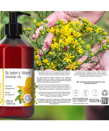 O l na Bio-Johanniskraut Oil - 100% Pure St. John's Wort for Skin Hair & Massage | Promotes Blood Circulation | 100ml - International Shipping Available - Buy Online on GoSupps.com