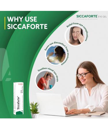 Siccaforte Eye Gel for Dry Eyes with 0.2% Carbomer for Fresh Eyes 0.35 Ounce (Pack of 1) - Buy Online on GoSupps.com