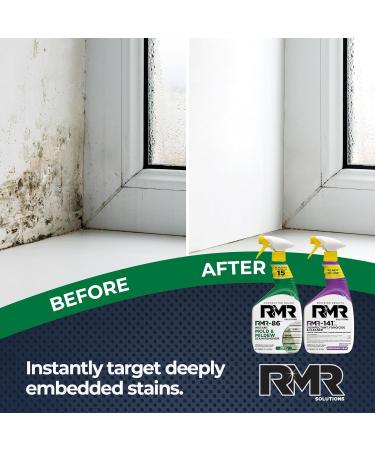 RMR Brands Mold Killer & Stain Remover Bundle - Complete Mold Prevention Kit with Disinfectant Spray - 2 x 32 Ounce Bottles - Buy Online on GoSupps.com
